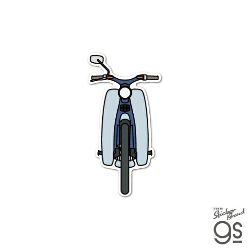 Honda ダイカットステッカー スーパーカブ 正面イラスト コレクション バイク gs 公式グッズ HND011 Honda ダイカットステッカー スーパーカブ 正面イラスト コレクション バイク gs 公式グッズ HND011