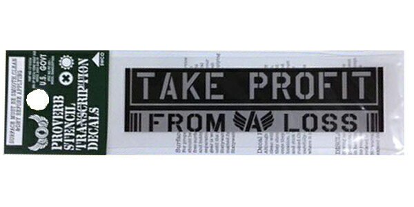 樂天商城 - コトワザ転写ステッカー PST043 損して得とれ PROVERB STENCIL シックスティーワット ステッカー