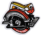 MPS076 下手な大工は道具に難癖をつける コトワザミニステッカー Proverb Sticker