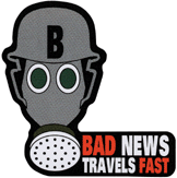 MPS077 悪い知らせは早く伝わる コトワザミニステッカー Proverb Sticker