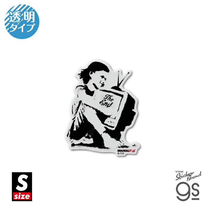 透明ステッカー Sサイズ TV Girl ブランダライズド かっこいい お洒落 クリアカラー アート gs グッズ BNK076S
