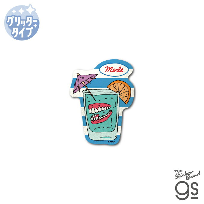 乐天商城 - BROTHER MERLE グリッターミニステッカー DENTURE ブラザーマール スケボー sk8 ファッション ストリート お洒落 gs 公式グッズ BRM031