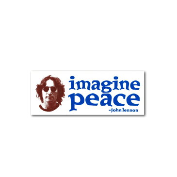 ステッカー BS051 IMAGINE PEACE ミニサイズ