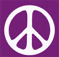 ステッカー BS043 PEACE purple