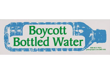 ステッカー BS059 Boycott Bottled Water ミニサイズ