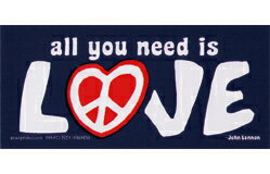 ステッカー BS071 all you need is LOVE ミニサイズ