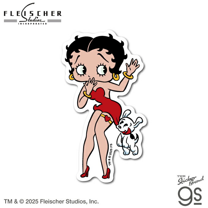 BETTY BOOP™ ダイカットステッカー ベティー＆パジー™ ベティー ブープ™ アメリカ キャラクター アニメ 映画 イラスト おしゃれ gs 公式グッズ BTY004