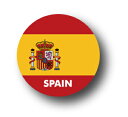 国旗缶バッジ CBFG037 SPAIN スペイン その1