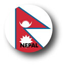 国旗缶バッジ CBFG045 NEPAL ネパール 国旗 缶バッジ フラッグ 旅行 グッズ