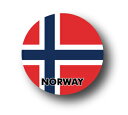 国旗缶バッジ CBFG046 NORWAY ノルウェー 国旗 缶バッジ フラッグ 旅行 グッズ