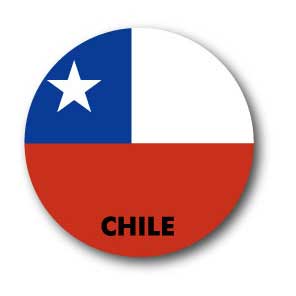 国旗缶バッジ CBFG085 CHILE02 チリ 国旗 缶バッジ フラッグ 旅行 グッズ