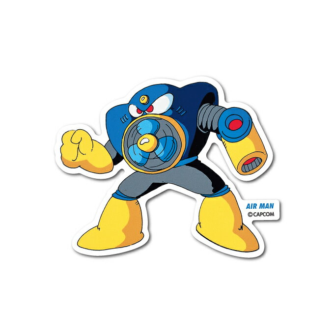 Rakuten - ロックマン ダイカットステッカー AIR MAN ゲーム CAPCOM カプコン レトロ スマホ 手帳 コレクション キャラクター ROC-003