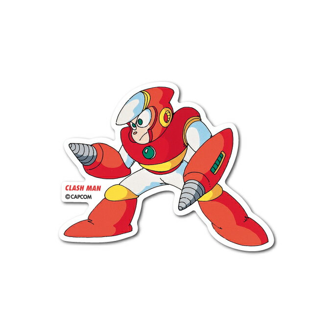 Rakuten - ロックマン ダイカットステッカー CLASH MAN ゲーム CAPCOM カプコン レトロ スマホ 手帳 コレクション キャラクター ROC-009