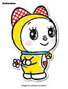 ドラえもん ウォールステッカー I'm DORAEMON ドラミ DW022 おしゃれ ステッカー インテリア キャラクター サンリオ グッズ
