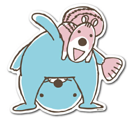 ぼのぼのウォールステッカー トンネル ぼのぼの BONOBONO DW027 アニメ キャラクター インテリア グッズ