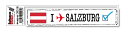 フットプリントステッカー FP002-02 ザルツブルグ SALZBURG スーツケース ステッカー 旅行 目印 国 国旗 海外 トラベル グッズ