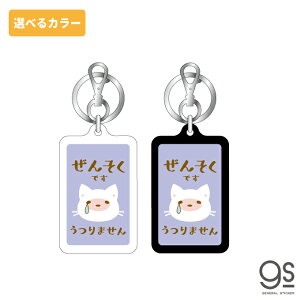 【選べるカラー】 ぜんそくです キーホルダー 猫 ねこ 喘息 アピール 両面 イラスト 表示 アクセサリー コロナウィルス対策 咳エチケット GSJ324 gs グッズ