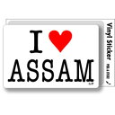 アイラブステッカー ILBT74 I LOVE ASSAM 