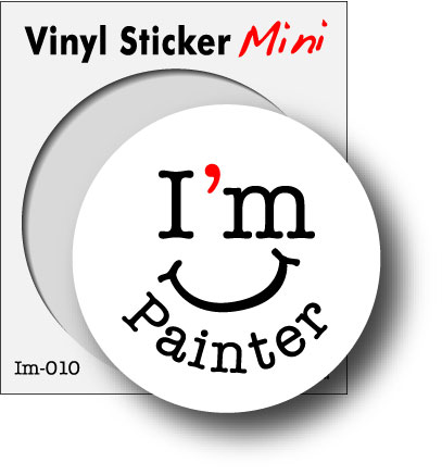 職業ステッカー I'm Painter ペインター im010 職人 ステッカー グッズ