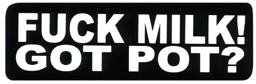 ステッカー No 182 FUCK MILK
