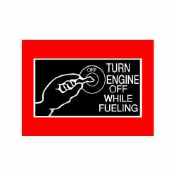 樂天商城 - SECURITYステッカー MD049 燃料を補給している間はエンジンを切って下さい