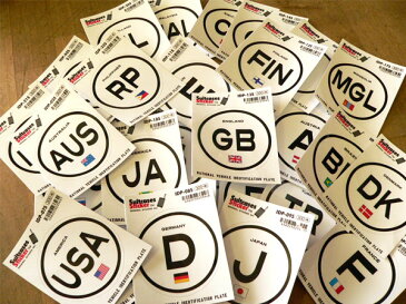 国際識別記号ステッカー IDP13S イギリス ENGLAND スーツケースステッカー 機材ケースにも!