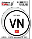 国際識別記号ステッカー IDP26S ベトナム VIETNAM スーツケースステッカー 機材ケースにも！ その1