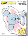 OGS1203 しろ ぶたくんとねずみくん おなかいっぱい アーティストグッズ イラストレーター ステッカー