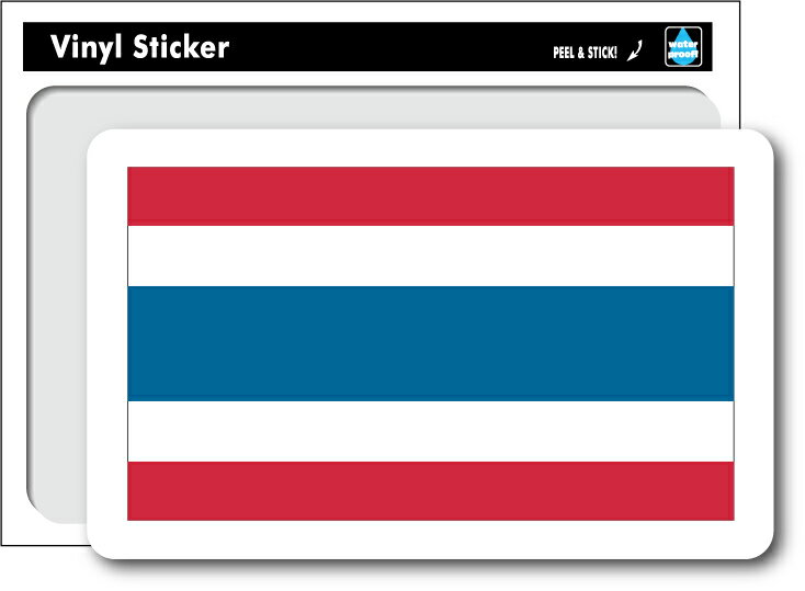 樂天商城 - SK196 国旗ステッカー タイ Thailand 国旗 フラッグ 海外 旅行 目印 スーツケース グッズ
