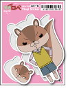 LCS158 紙兎ロペ 300円ステッカー アキラ姉 アニメ ウサギ リス キャラクター 公式グッズ