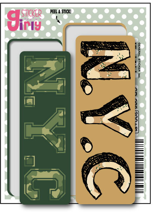 樂天商城 - GR08 N.Y.C ガーリーステッカー かわいい デザイン イラスト