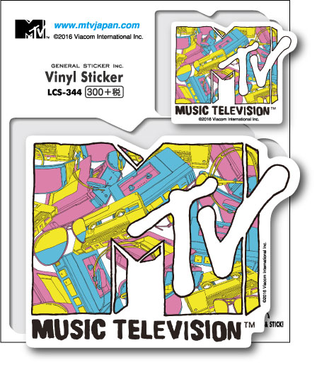 MTV ロゴステッカー カセットテープ 