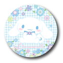 LCB302 シナモロール 76mm ふわふわ缶バッジ01 Cinnamoroll ふわふわシリーズ サンリオ キャラクター SANRIO グッズ