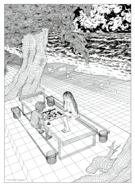 楳図かずお アートフォトポスター 絹目写真A4ポスター わたしは真悟02 漫画 アニメ ホラー インテリア コレクション グッズ RAW002のサムネイル