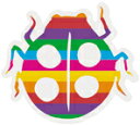 XebJ[ No 1021 RAINBOW LADYBUG