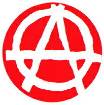 ステッカー No 244 ANARCHY red