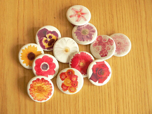 フラワー缶バッジ CBFL006 Sunflower ひまわり 花 FLOWER バッチ アクセサリー グッズの商品画像 3