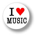缶バッジ CBIL024 I LOVE MUSIC ミュージック