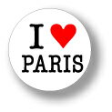 缶バッジ CBIL028 I LOVE PARIS パリ