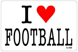 ACuXebJ[ IL020 I love FOOTBALL D As[  ObY