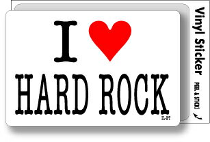 アイラブステッカー ILBT143 I LOVE HARD ROCK ハードロック