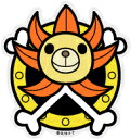 ONE PIECE ワンピース×パンソンワークスコラボステッカー LCS044 サニー号 Mサイズ ワンピース 公式グッズ