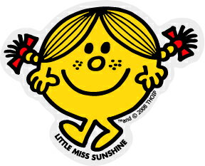 ミスターメン＆リトルミス ミニステッカー MLS14 LITTLE MISS.SUNSHINE キャラクター かわいい グッズ