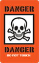 ステッカー NM211 DANGER ミニステッカー スマホ デコ おもしろ グッズ