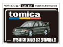 lg~JXebJ[ logo+mitsubishi lancer gsr evolution3 g~J S TOMICA  STCY LCS861 ObY