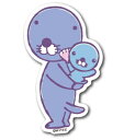 ぼのちゃんステッカー おんぶ ぼのぼの BONOBONO LCS973 アニメ キャラクター グッズ