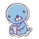 ぼのちゃんステッカー おすわり ぼのぼの BONOBONO LCS966 アニメ キャラクター グッズ