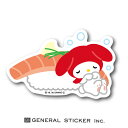 マイメロディ お寿司 ステッカー サーモン ダイカット イラスト サンリオ キャラクター インバウンド お土産 ライセンス商品 LCS1004 gs グッズ