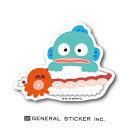 ハンギョドン お寿司 ステッカー タコ ダイカット イラスト サンリオ キャラクター インバウンド お土産 ライセンス商品 LCS1006 gs グッズ