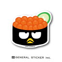 バッドばつ丸 お寿司 ステッカー いくら ダイカット イラスト サンリオ キャラクター インバウンド お土産 ライセンス商品 LCS1007 gs グッズ